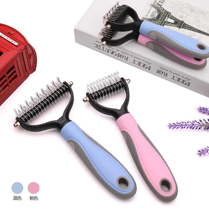 Dog Grooming Shedding Tools Pet Cat Hair Removal