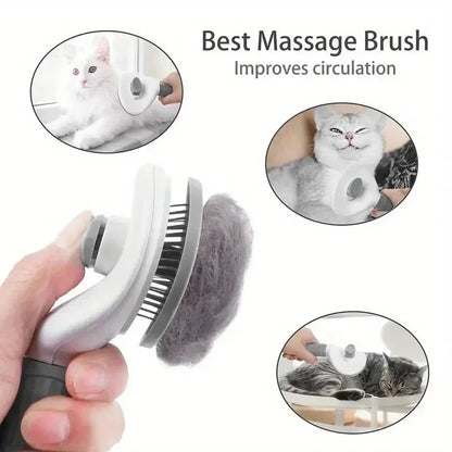 Self-cleaning Pet Hair Remover Comb