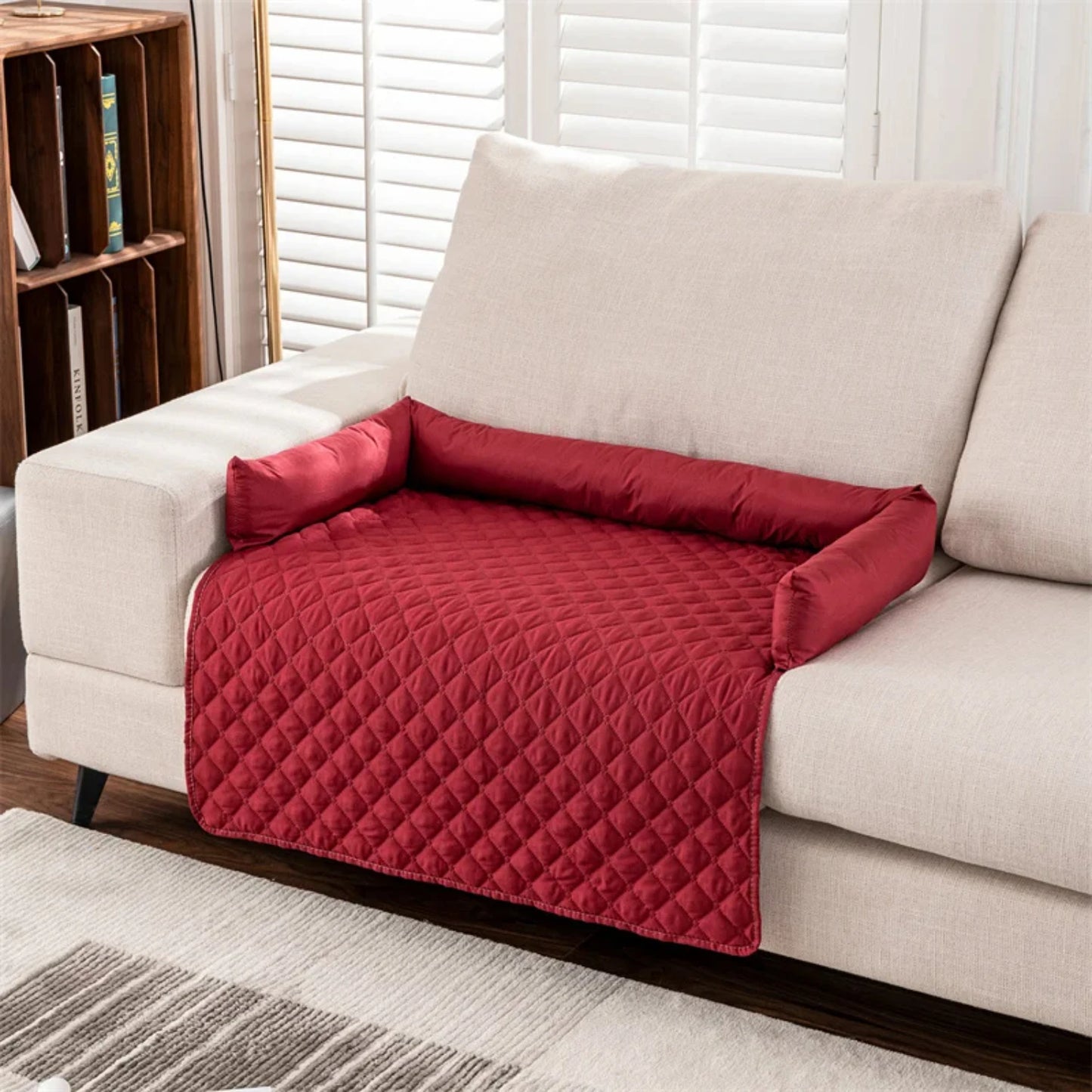 New Soft and Cozy Waterproof Plaid Pet Couch