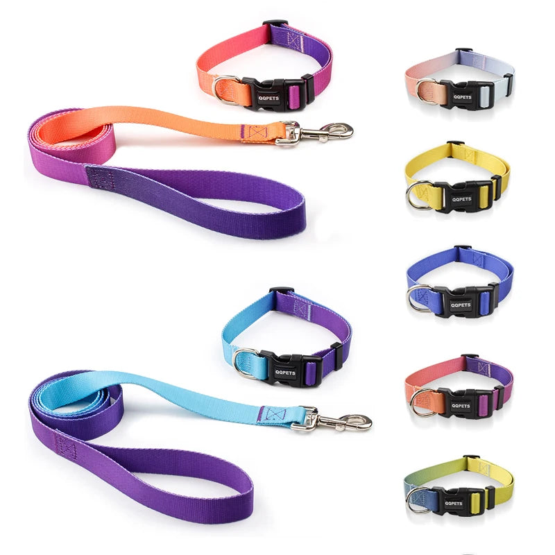 Nylon Adjustable Dog and cat Collar Leash