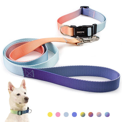 Nylon Adjustable Dog and cat Collar Leash