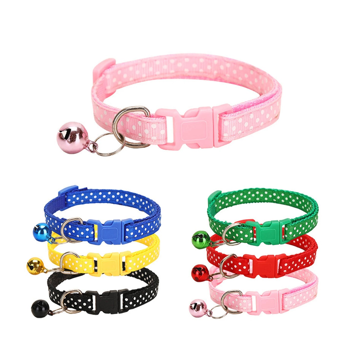 Multi-color Nylon Adjustable Cat Collar