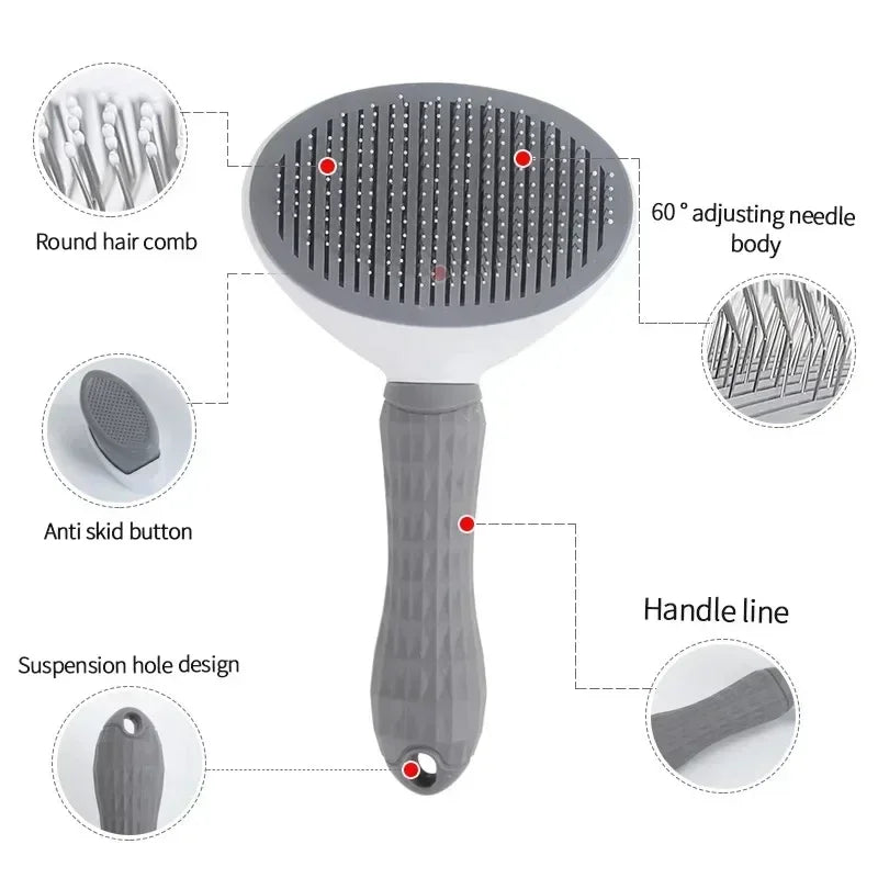 Self-cleaning Pet Hair Remover Comb