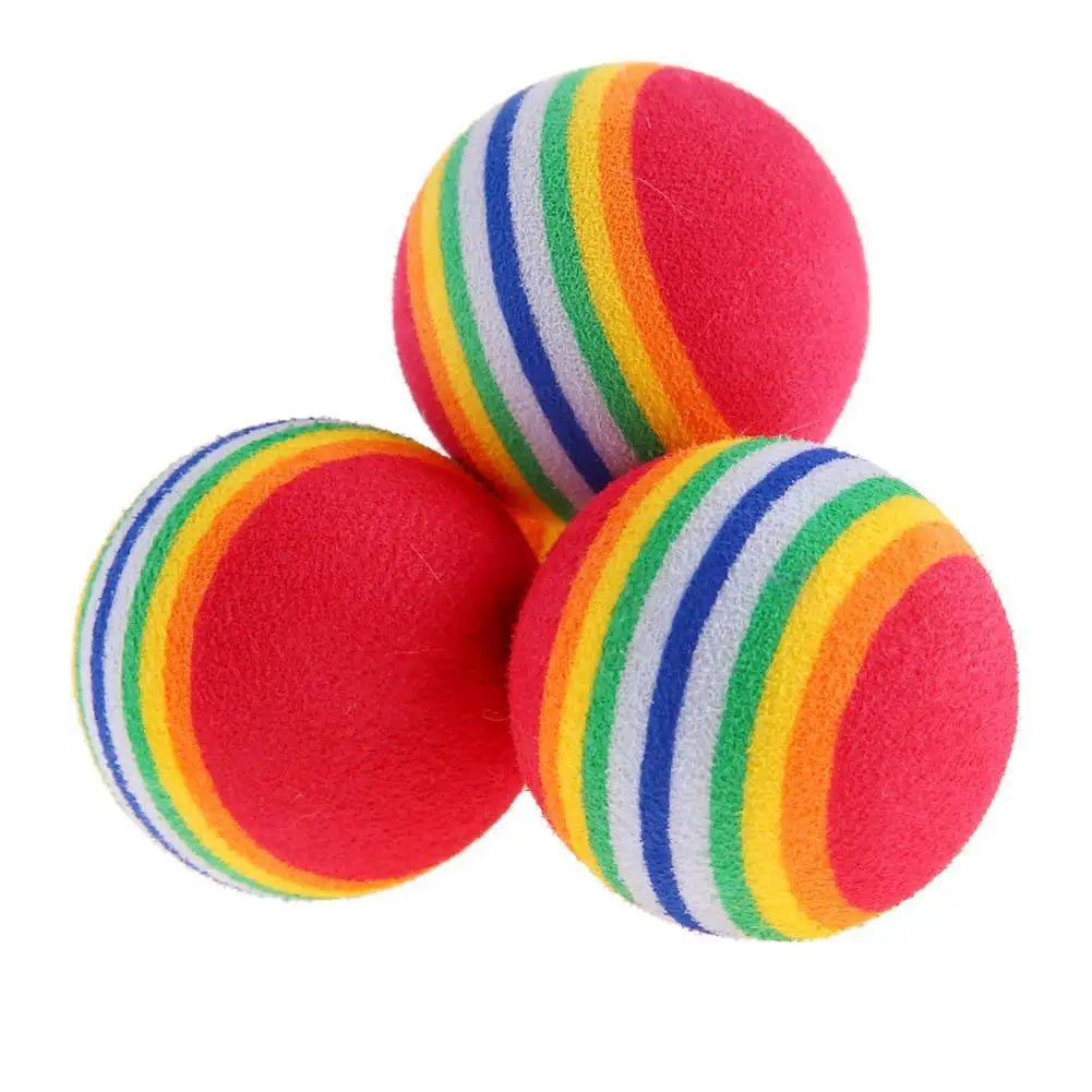 Rainbow Eva Dogs and Cats Toys Ball