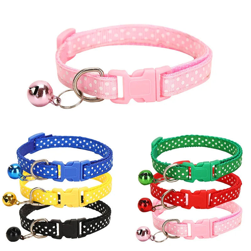 Multi-color Nylon Adjustable Cat Collar