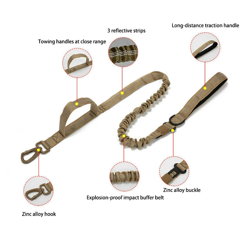 Reflective Leash Pet Tactical Training